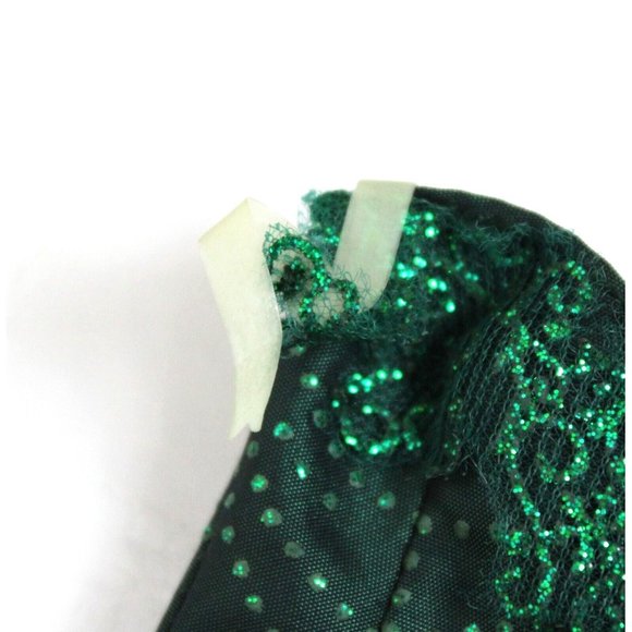 2004 Holiday Barbie Special Edition Doll Replacement Green Velvet Dress Coat Top - Picture 6 of 8